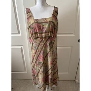 Vintage Y2K/90's Mia Gabrielle Whimsical Midi Dress Size 18